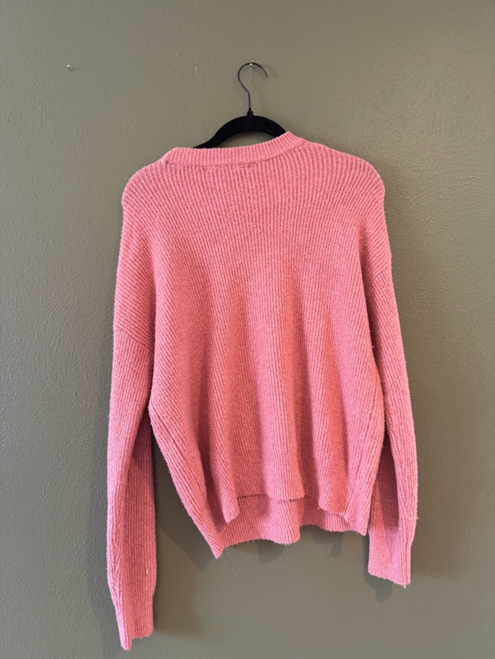 Market & Spruce Rose pink Crewneck Sweater - Picture 3 of 3